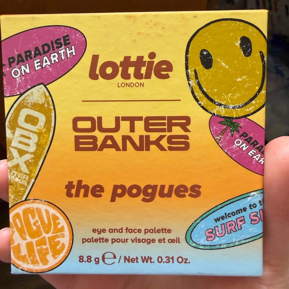 Lottie London Outer Banks The Pogues Eye & Face Palette - Yellow/Orange/Blue